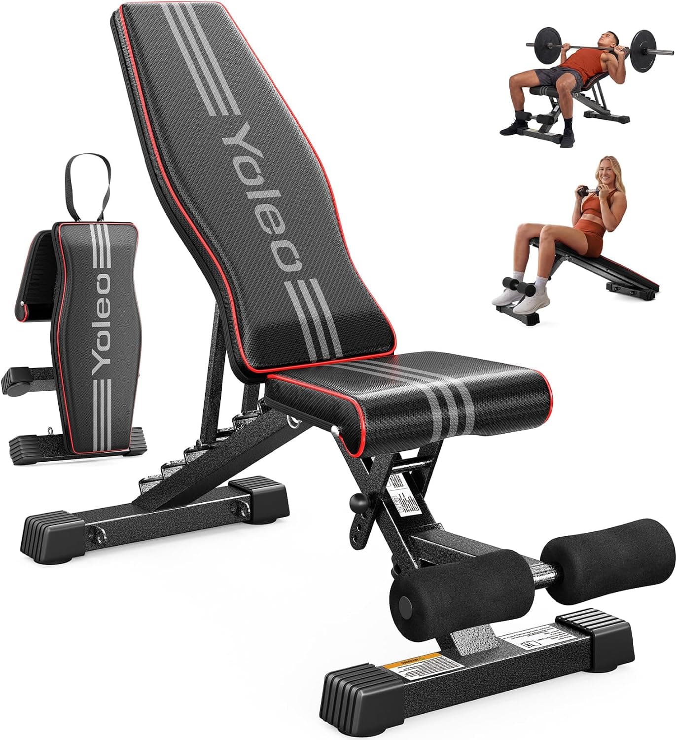 Banc de Musculation Réglable Pliable